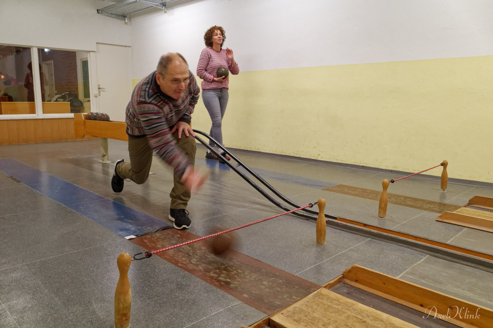 zwei Sieger in Aktion