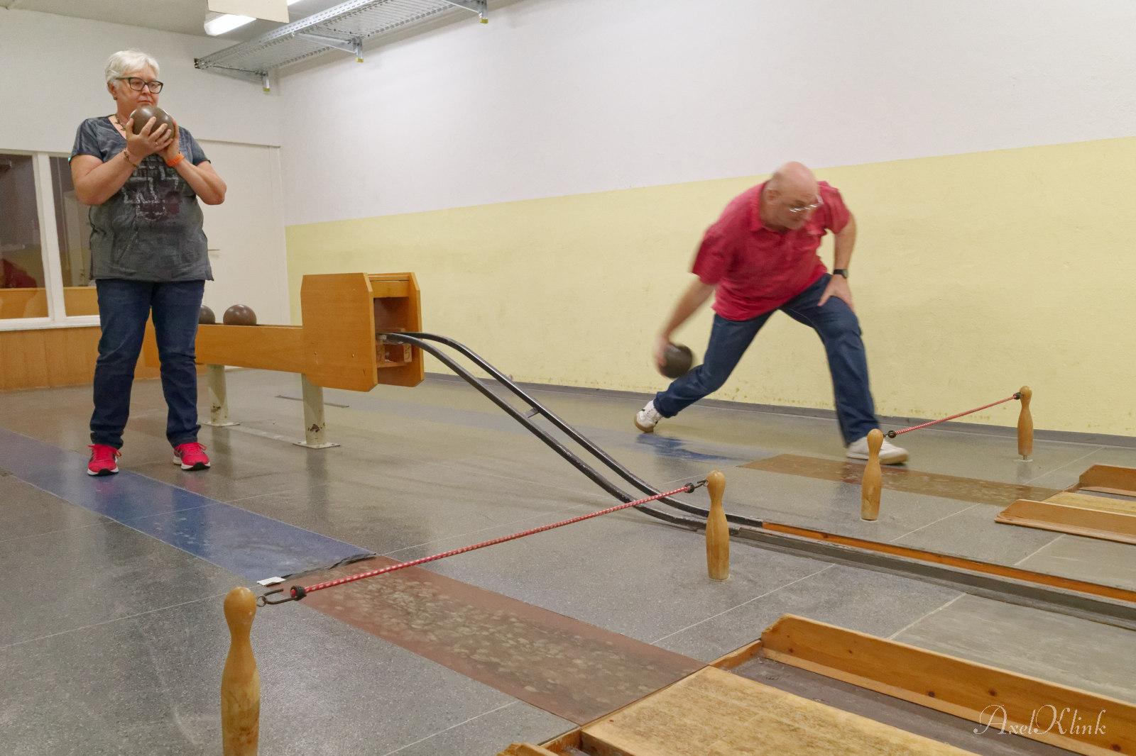 Wolfgang entdeckt gerade den Pudel