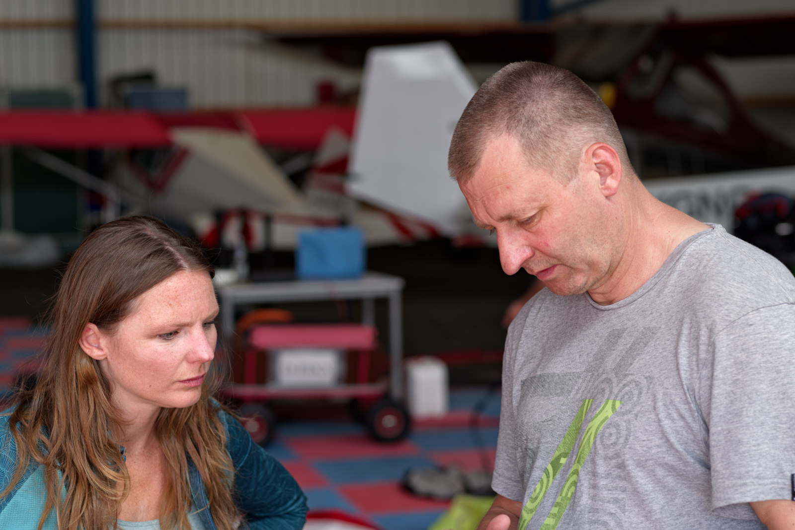 Herr Panzer im Gespräch