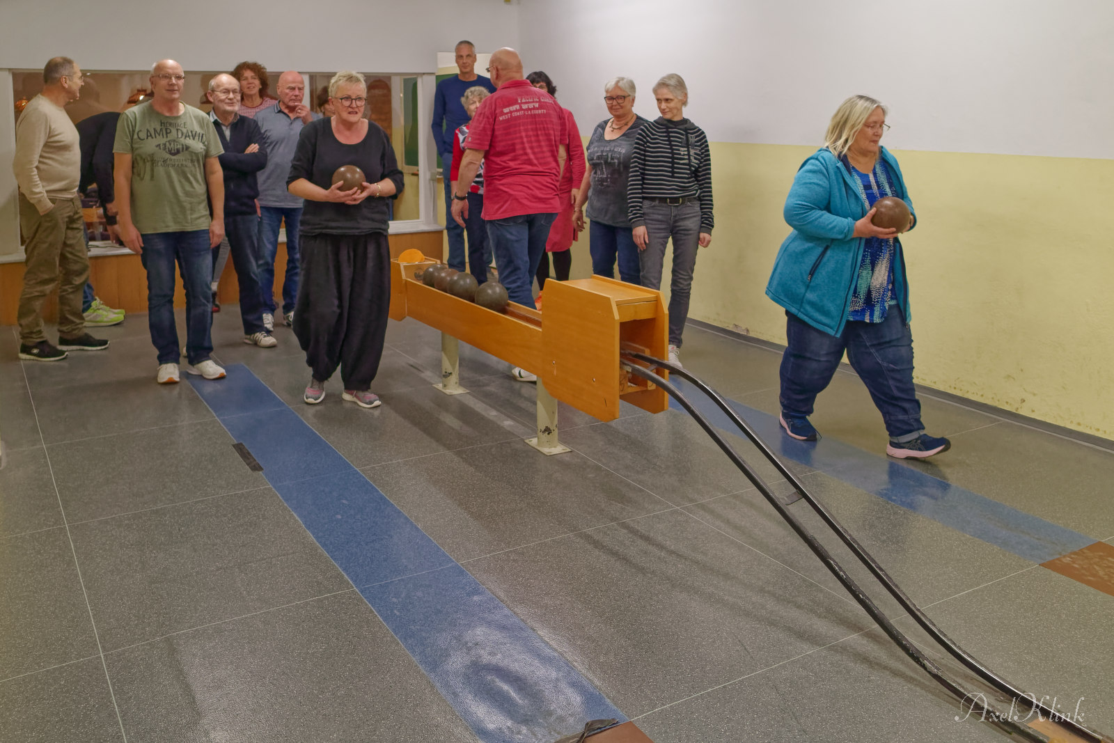 2 mal  Christel am Start